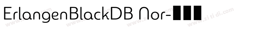 ErlangenBlackDB Nor字体转换